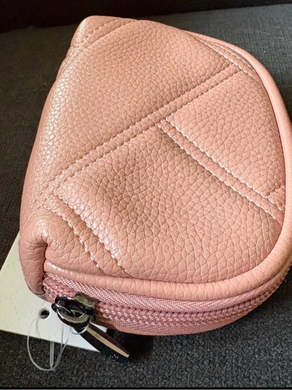 🌸 LUG Stash RFID Vegan Leather Pouch | Blush Pink | Card Case | Coin Purse | NWT - Picture 5 of 9